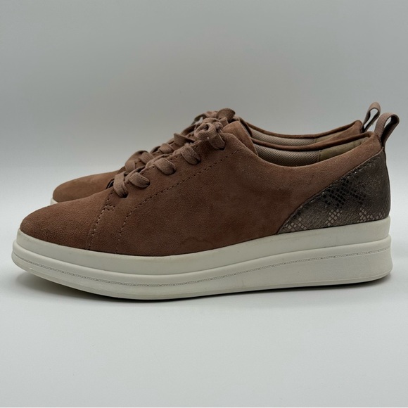 Naturalizer Yarina Tan Suede Comfort Sneakers Wide 10W Women - Picture 4 of 16